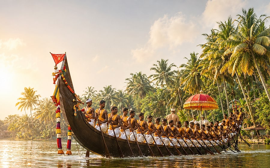 Vallam Kali, the Onam snake-boat race
