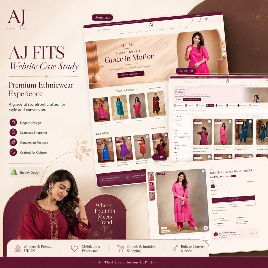 AJ Fits storefront